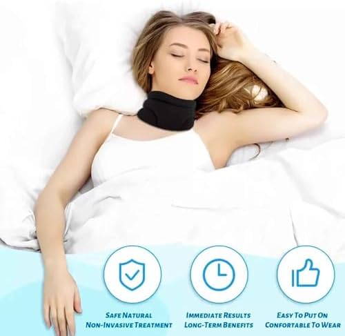 VitaVix Neck Support for Snoring, Ergonomic Neck Pain Relief Collar, Neck Brace for Restful Sleep, Anti-Forward Tilt Neck Traction Device for Neck, Adjustable Soft Foam Support (Large)