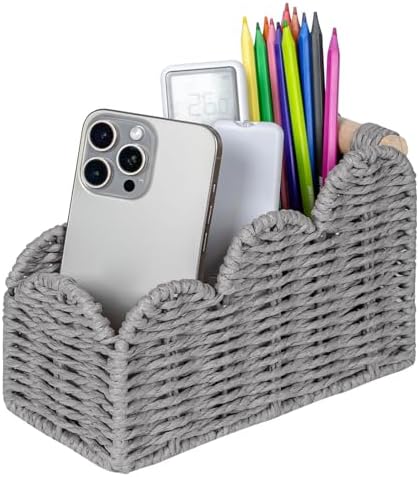CubesLand Bedside Table Desk Organizer Caddy, Remote Pen&Pencil Holder Cup