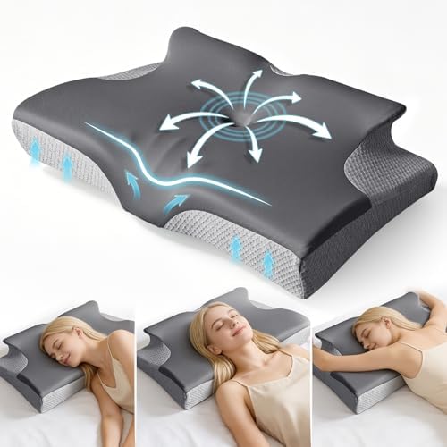 Ergo Pillow for Sleep Apnea, Neck Pain, and Snoring Relief