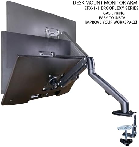ASUS TUF Gaming 27" FHD IPS Monitor with 1ms Response Time, 180Hz Refresh Rate, Anti Glare, Flicker Free, VESA Mount (100mm), Displayport, HDMI, Black Color w/DKZ Hub & ErgoFlexy Single Mount Arm