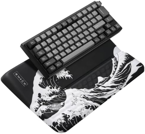 Keyboard Stand with Wrist Rest，Ergonomic Keyboard Riser Holder Lifter Tray
