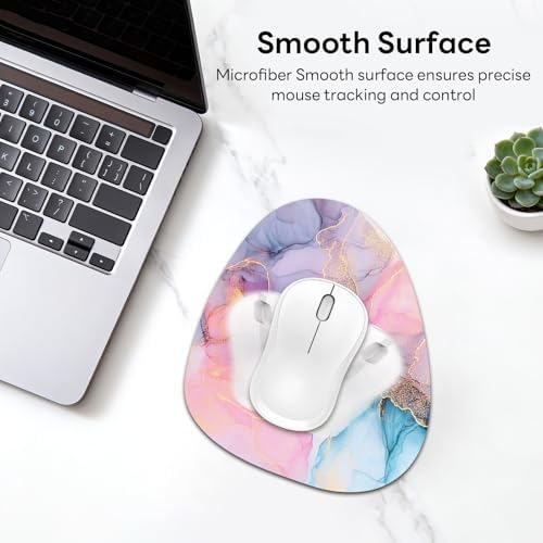 Water Drop Mouse Pad 7.3x8in Non-Slip for Laptop, Boho Lines