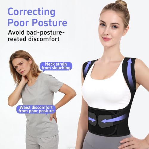 Posture Corrector for Women Men Back Brace Support Straightener Scoliosis