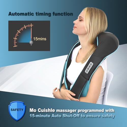 Mo Cuishle Shiatsu Back Shoulder and Neck Massager with Heat, Gifts for Mom