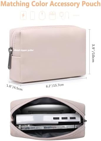HYZUO 13 Inch Laptop Case Sleeve with Stand for MacBook Air, Apricot