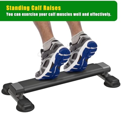 Steel Calf Raise Bar, Calf Raise Block with Anti Slip Platform