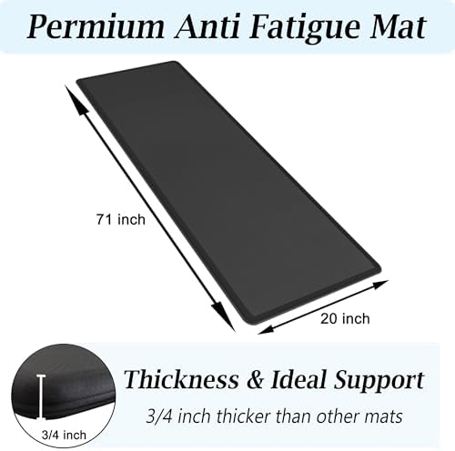 Artnice Anti Fatigue Kitchen Floor Mat, 3/4 Inch Thick Kitchen Mat