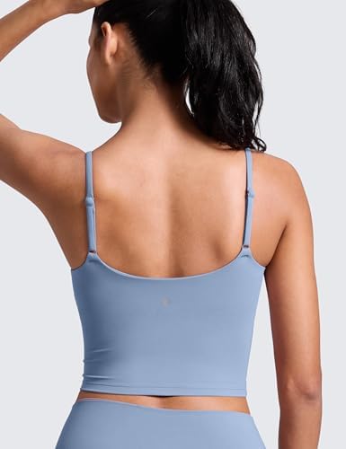 CRZ YOGA Butterlift Scoop Neck Crop Tank Top