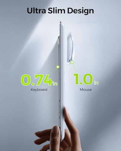 seenda Wireless Keyboard and Mouse Combo, Slim Full-Size Design