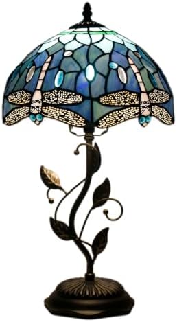 Tiffany Lamp Blue Dragonfly Stained Glass Table Lamp