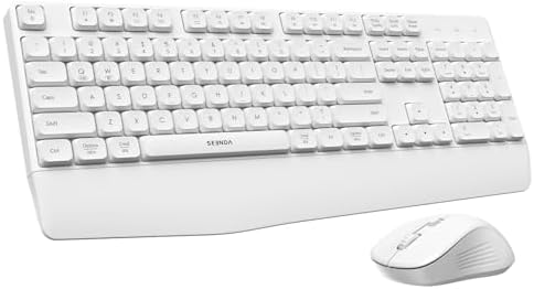 seenda COE200 Wireless Bluetooth Keyboard and Mouse Combo with Wrist Rest