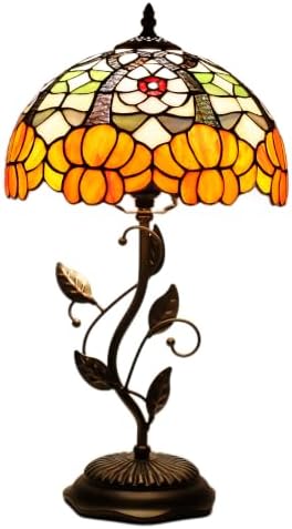 Tiffany Lamp Orange Blossom Stained Glass Table Lamp