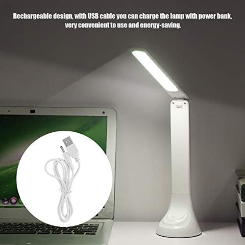 FTVOGUE LED Desk Lamp Rechargeable Foldable 18 White LEDs