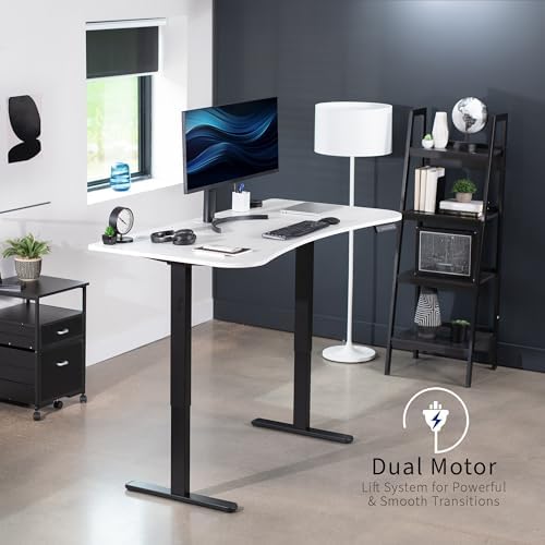 VIVO White 60 x 24 in Standing Desk, DESK-KIT-E2B1W
