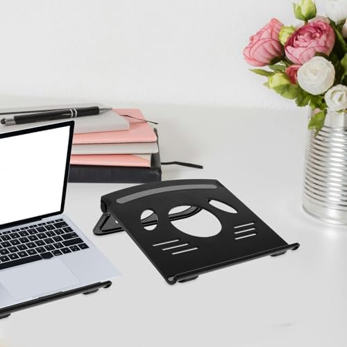 Foldable Laptop Stand for Computers, Ventilated ABS Silicone Desktop Rack