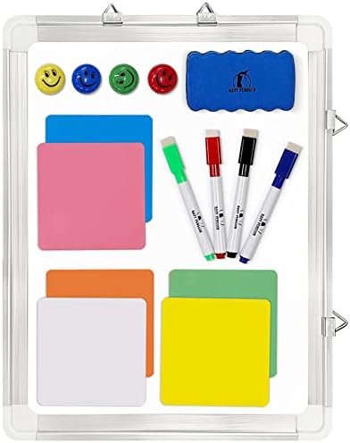 Whiteboard Set, 15x12 in White Board Dry Erase for Wall with Magnetic Notes