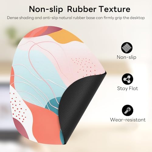 Water Drop Mouse Pad 7.3x8in Non-Slip for Laptop, Sea Turtle