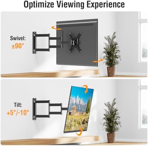 ELIVED 21.7in Long Arm TV Mount for 14-42" TVs Monitors, Max VESA 200x200