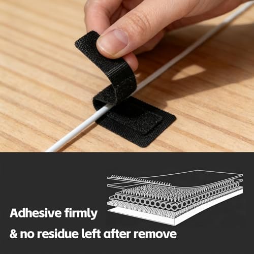 20 Pack Under Desk Cable Management Clips