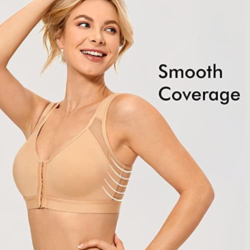 DELIMIRA Women's Front Closure Posture Support Bras