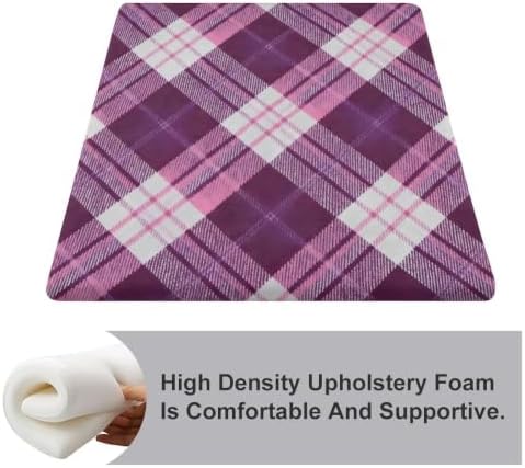Funny Memory Foam Chair Pad for Adults Pink Violet White