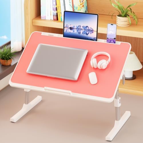 Adjustable Lap Desk, Foldable Laptop Desk for Bed, X-Large Lap Table