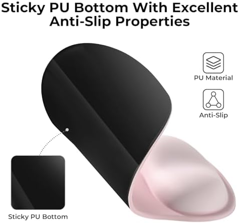EooCoo Mouse Pad with Gel Wrist Rest, Ergonomic Mousepad Wrist Alignment