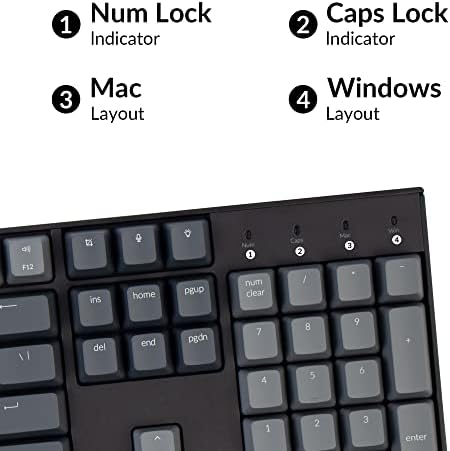Keychron K10 Full Size Layout RGB Backlit Hot-Swappable Mechanical Gaming Keyboard for Mac Windows, Multitasking 104-Key Bluetooth Wireless/USB Wired Computer Keyboard with Keychron Super Brown Switch