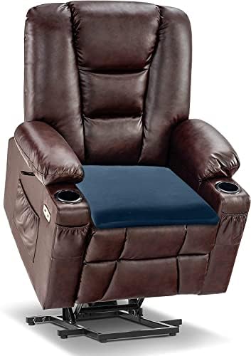 Sigmat Recliner Cushion for Elderly Memory Foam 22x22x3 in Navy