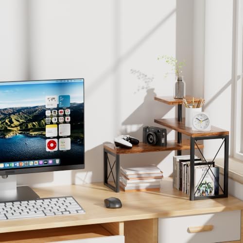 Corner Desk Shelf for Top of Desk Organizer Shelf, Countertop Organizer