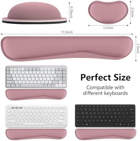 Wrist Rest for Computer Keyboard, Keyboard+Mouse Wrist Support