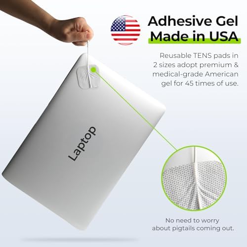 AUVON 3-in-1 TENS Unit Muscle Stimulator, 40 Levels for Gradual Pain Relief