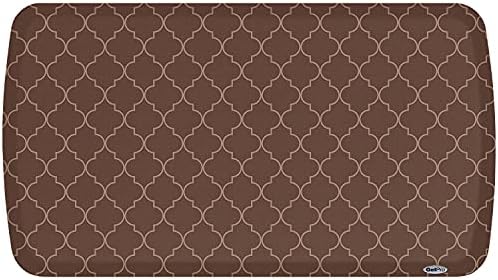 GelPro Elite Premier Anti-Fatigue Kitchen Comfort Floor Mat, 20x36", Lattice Java Stain Resistant Surface with therapeutic gel and energy-return foam for health & wellness