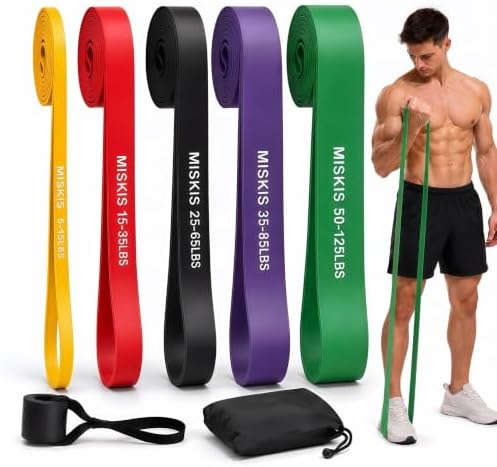 Resistance Bands for Working Out, 5-Level Pull Up Assistance Bands Set