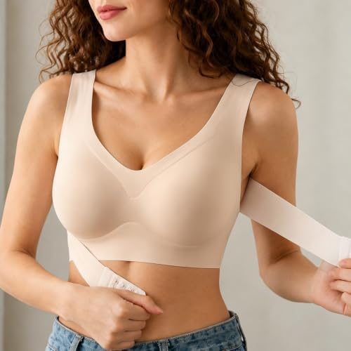 Posture Corrector Bra for Women Front Closure Back Support Bra