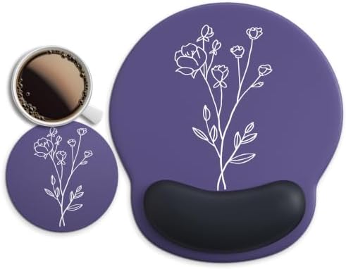 Ergonomic Mouse Pad with Wrist Rest Support,Gel Mouse Pads for Desk