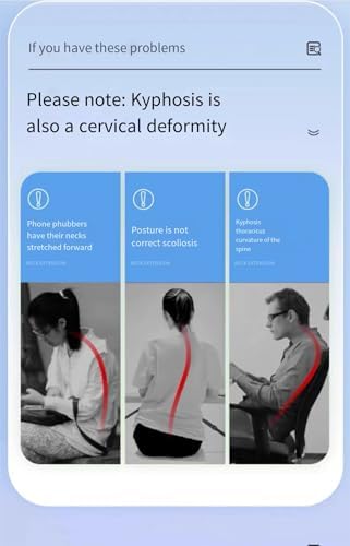 Posture Corrector for Kyphosis, Unisex Back Brace Support, Breathable Adjustable Shoulder Brace with Strong, Back posture support belt，Black and Pink (Black, X-Large)