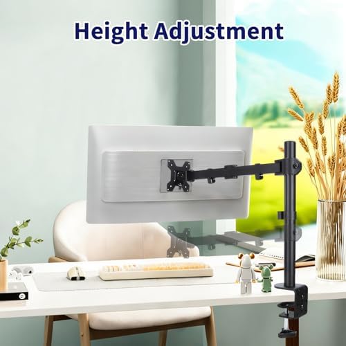 Single Monitor Arm Mount for 13-32 Inch Screen Up to 22lbs