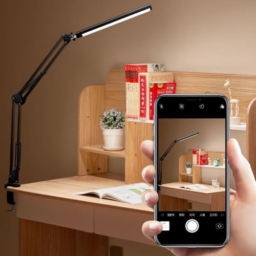LED Clip On Easel Lamp with Adjustable Swing Arm, 3 Colour Modes Dimmable