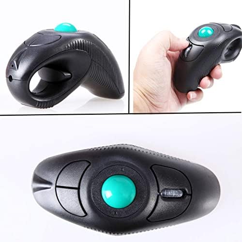 EIGIIS Wireless 2.4G USB Ergonomic Trackball Handheld Finger Mouse