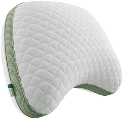 Novilla Tencel Curved Side Sleeper Pillow for Neck and Shoulder Pain Relief