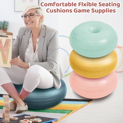 Lewtemi 4 Pcs Flexible Seating for Classroom Elementary 20'', Hippie Color
