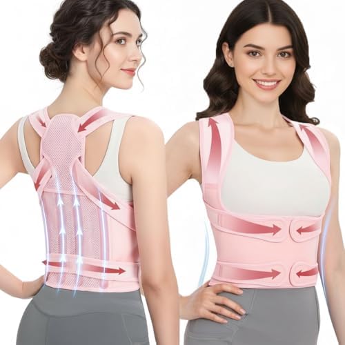 Posture Corrector for Women and Men, Adjustable Full Back Brace