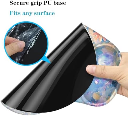 Ergonomic Mouse Pad with Wrist Support, Cute Turtle Pattern Rubber Mousepad with Non-Slip PU Base for Home Office Working Studying, Easy Typing & Pain Relief for Women Girls Adult Kids