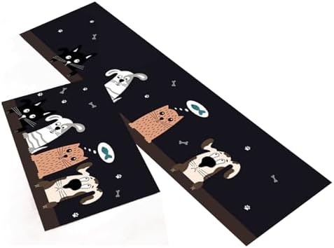 GLOGLOW Office Standing Desk Mat Polyester Floor Mat Anti Fatigue Pad Alternative, 0.5 Inch Thick Cushioned Support, for Professional Workstations and Crafts (40 * 120cm)