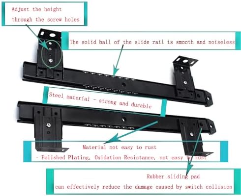 Sliding Under Desk Keyboard Tray Slide Out Keyboard Holder Drawer Heavy-Duty Office Desk Extender Platform Pull Out Desktop Sliding Computer Tray for Keyboard Drawer Under Desk Shelf-Metal