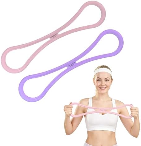 Figure 8 Resistance Bands with Handles,Silicone Exercise Band Set