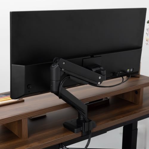 Desky Heavy Duty Ultrawide Monitor Arm Black