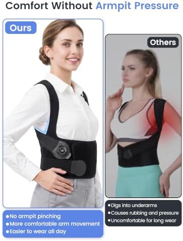 Back Brace Posture Corrector Adjustment: 97.8% Pain Relief, 8H Work-tested