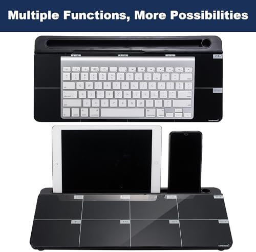 TSJ OFFICE Desktop Whiteboard Dry-Erase-Board - Computer Keyboard Stand White Board Surface Pad with Drawer, Desk Organizers with Accessories for Office, Home, School Supplies